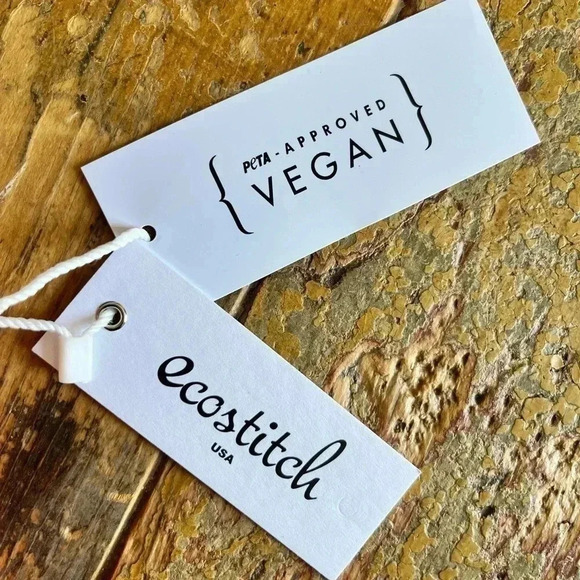 Mini Half moon orange wove bag/crossbody, vegan leather, NWT - Picture 5 of 5